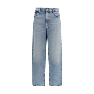 Citizens of Humanity Blue Organic Cotton Straight-Leg Jeans