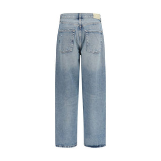 Citizens of Humanity Blue Organic Cotton Straight-Leg Jeans