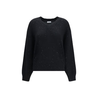 Brunello Cucinelli Black Cashmere Sweater