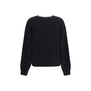 Brunello Cucinelli Black Cashmere Sweater