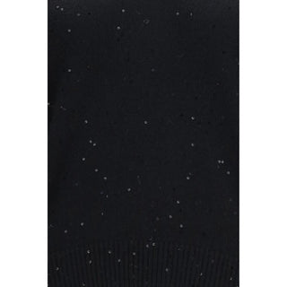 Brunello Cucinelli Black Cashmere Sweater