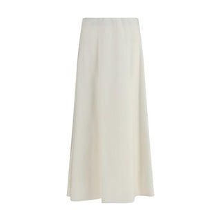 Brunello Cucinelli Beige Wool Oves Aries Midi Skirt