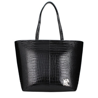 Karl Lagerfeld Black Polyethylene Shoulder Bag