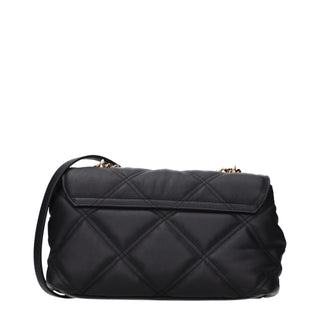 Versace Black Leather Shoulder Bag