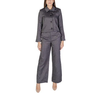 Jacqueline De Yong Gray Polyester Blazer