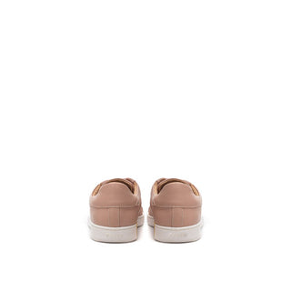 Bally Pink Fabric And Leather Low Top Sneakers