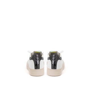 P448 White Leather Low Top Sneakers