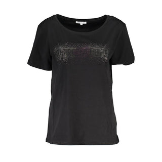 Patrizia Pepe Black Cotton Women T-Shirt