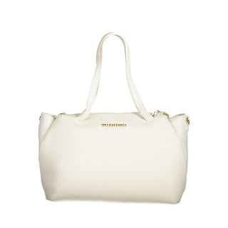 Mario Valentino Bianco Polyurethane Women's Bag with Handles and Internal Pocket