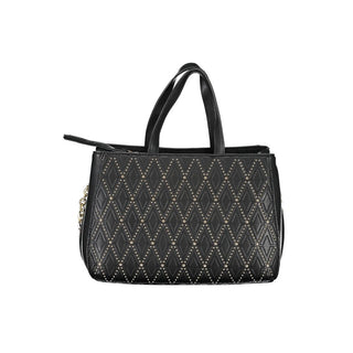 Mario Valentino Nero Poliuretano Donna Bag with Adjustable and Removable Strap