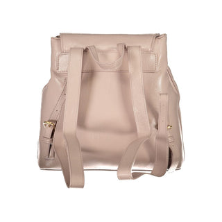 Mario Valentino Rosa Polyurethane Women's Backpack with Adjustable Straps
