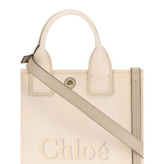 Chloé Beige Cotton Handbag