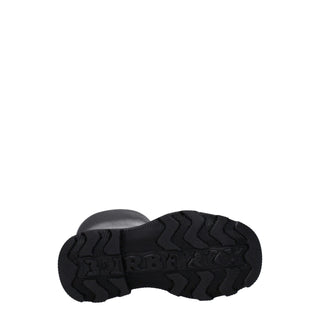 Burberry Black Cotton Rain Boots