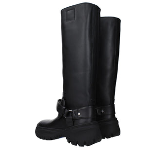 Burberry Black Leather Boots