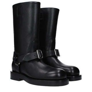 Burberry Black Leather Boots