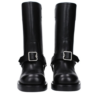 Burberry Black Leather Boots