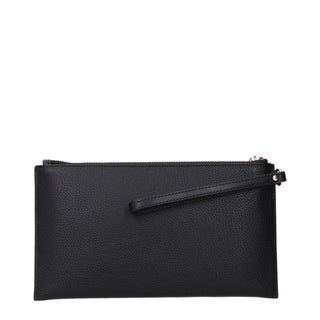 Michael Kors Black Leather Clutch Bag