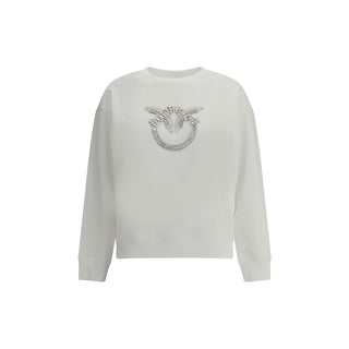 PINKO White Cotton Sweatshirt