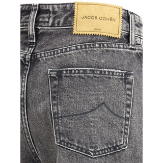 Jacob Cohen Gray Cotton Relaxed Fit Jeans