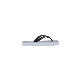 Armani Exchange White Rubber Flip-Flop Sandals