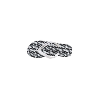 Armani Exchange Black And White Rubber Flip-Flop Sandals