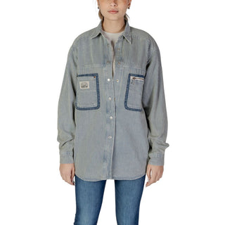 Replay Blue Cotton Blouse