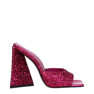 The Attico Pink Plastic Platform Sandals