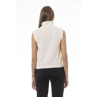 Baldinini Trend White Wool Women Sweater