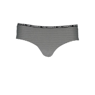 Karl Lagerfeld Black Polyamide Women's Swim Briefs