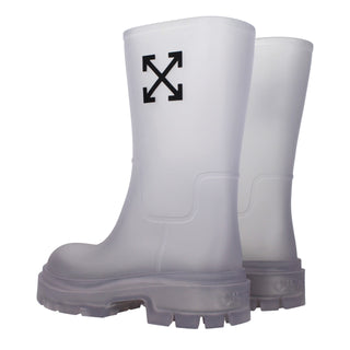 Off-White Transparent Pvc Ankle Boots
