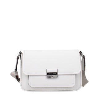 Michael Kors White Leather Crossbody Bag