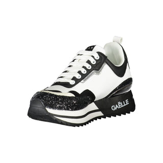 Gaelle Paris Black Polyurethane Women Sneaker