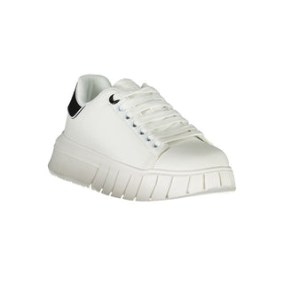 Gaelle Paris White Polyurethane Women Sneaker