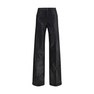 L'Agence Black Cotton Jeans Denim