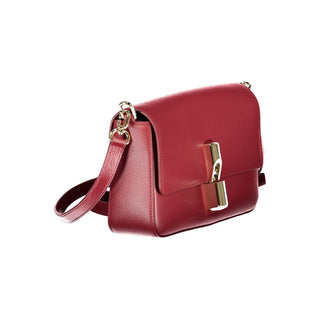 Furla Rosso Leather Women Handbag