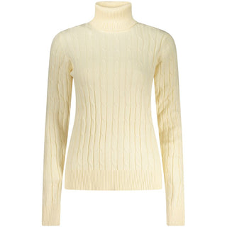 Norway 1963 White Viscose Women's Turtleneck Sweater