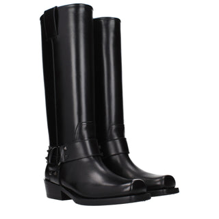 Valentino Garavani Black Leather Boots
