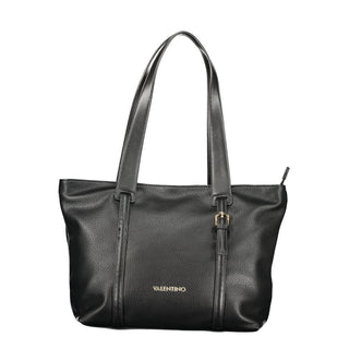 Mario Valentino Black Polyurethane Women's Bag for Sophisticated Accessorizing
