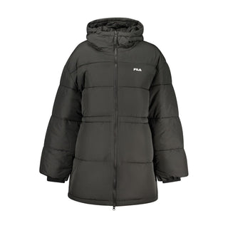Fila Black Polyester Women Jacket